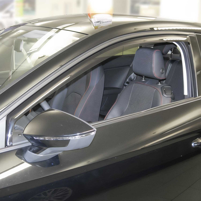 Deflettore antivento e antipioggia per Seat Leon SC Coupe 2013-2018 3 porte acrilico scuro 2x