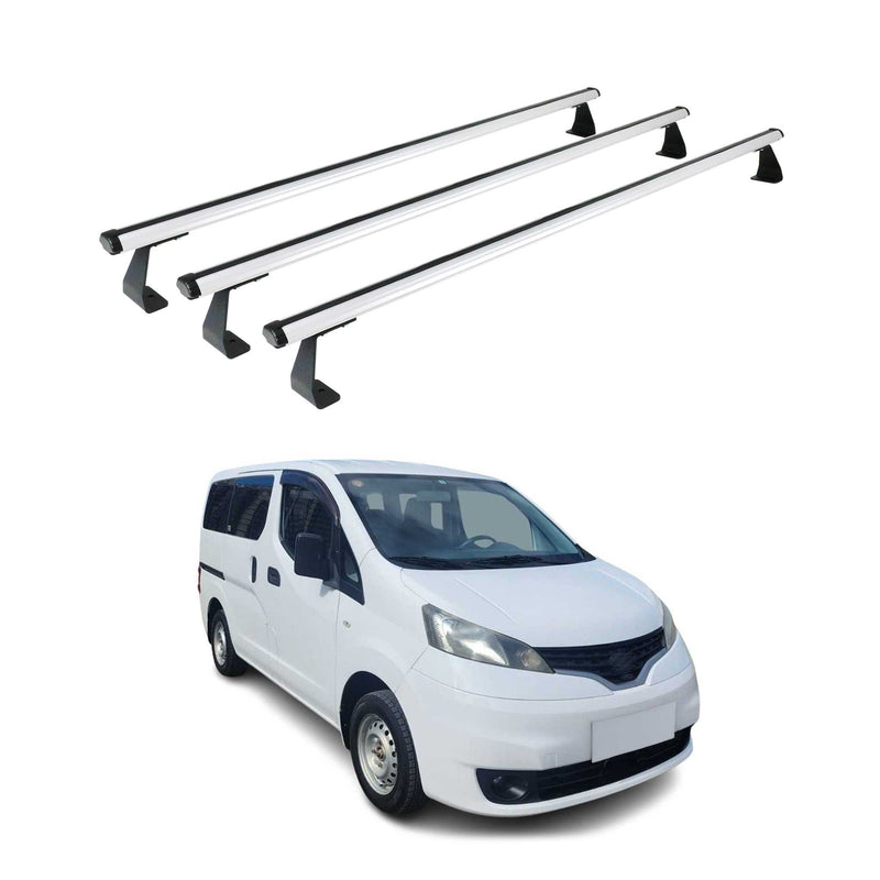 Dachträger Gepäckträger Relingträger für Nissan NV200 2010-2025 Alu Grau 3x