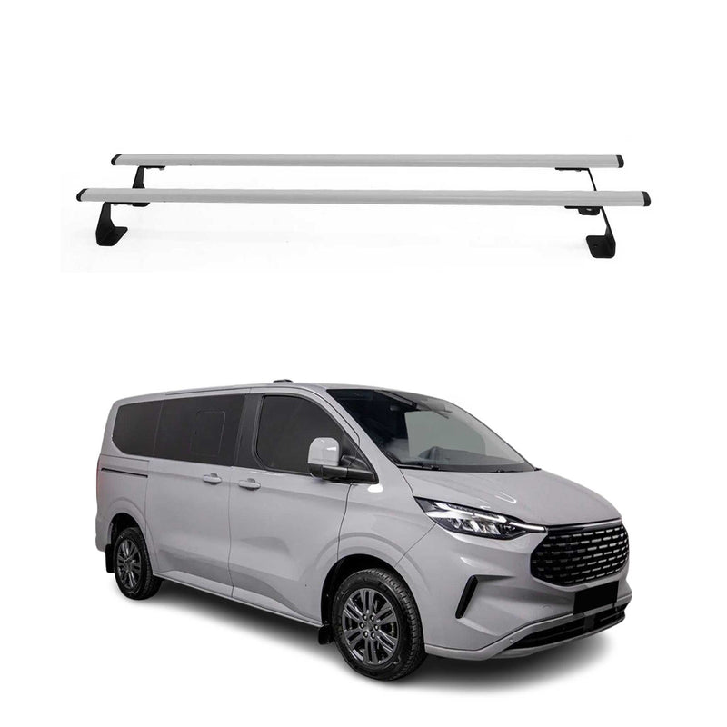 Dachträger für Ford Transit Tourneo Custom 2023-2025 Metall Silber 2x
