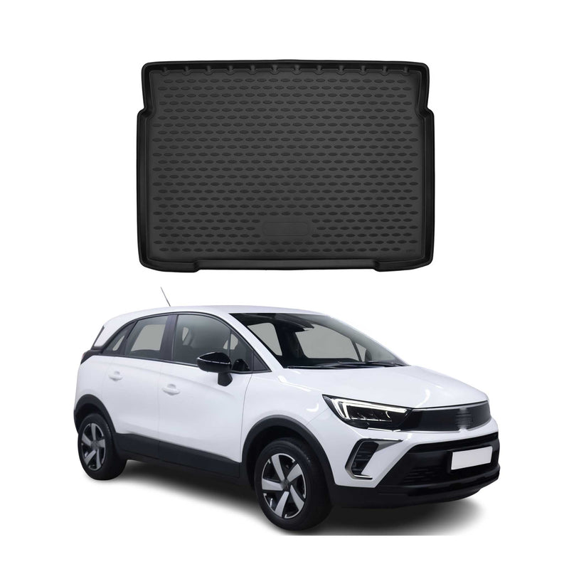 Tappetino per bagagliaio per Opel Crossland X 2017-2021 Inferiore in gomma TPE
