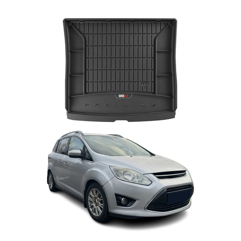 Vasca portabagagli in gomma OMAC per Ford Grand C-Max 2010-2019, vasca portabagagli in TPE