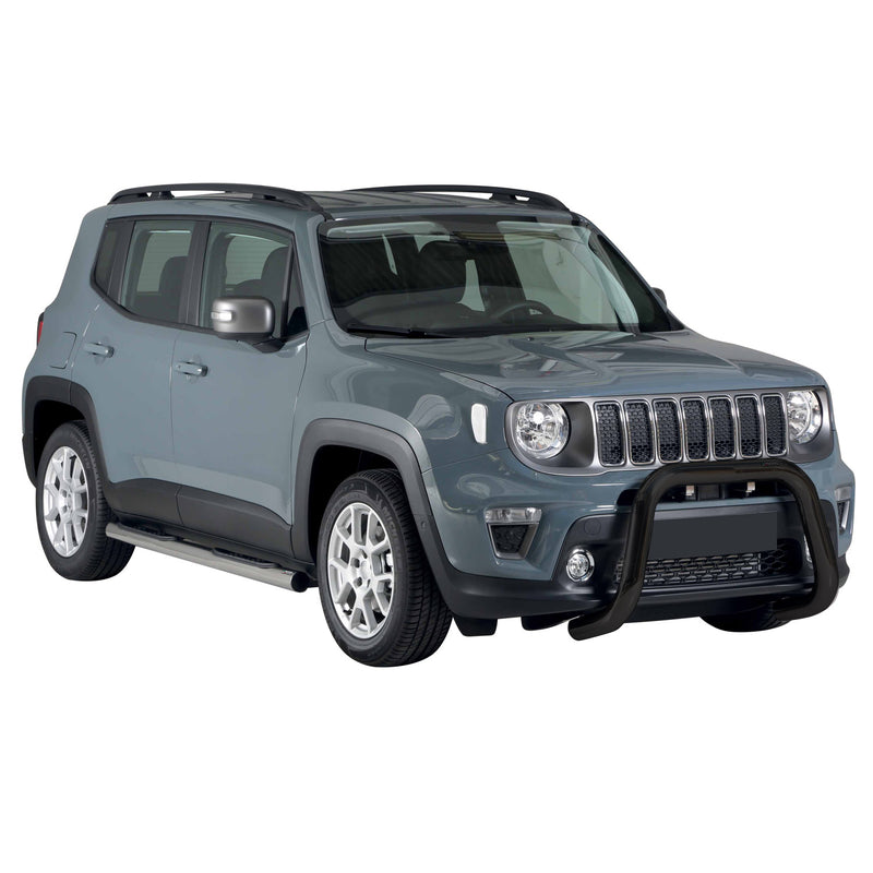 Protezione anteriore per Jeep Renegade 2018-2022 ø76mm acciaio nero