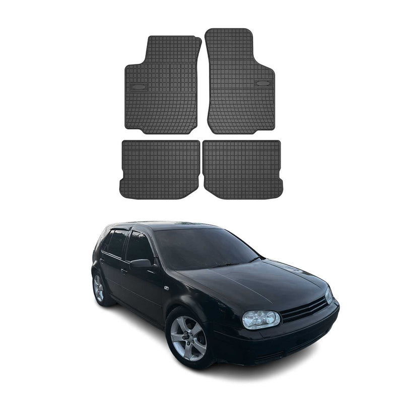 Tappetini in gomma neri per VW Golf 1997-2006, 4 pezzi