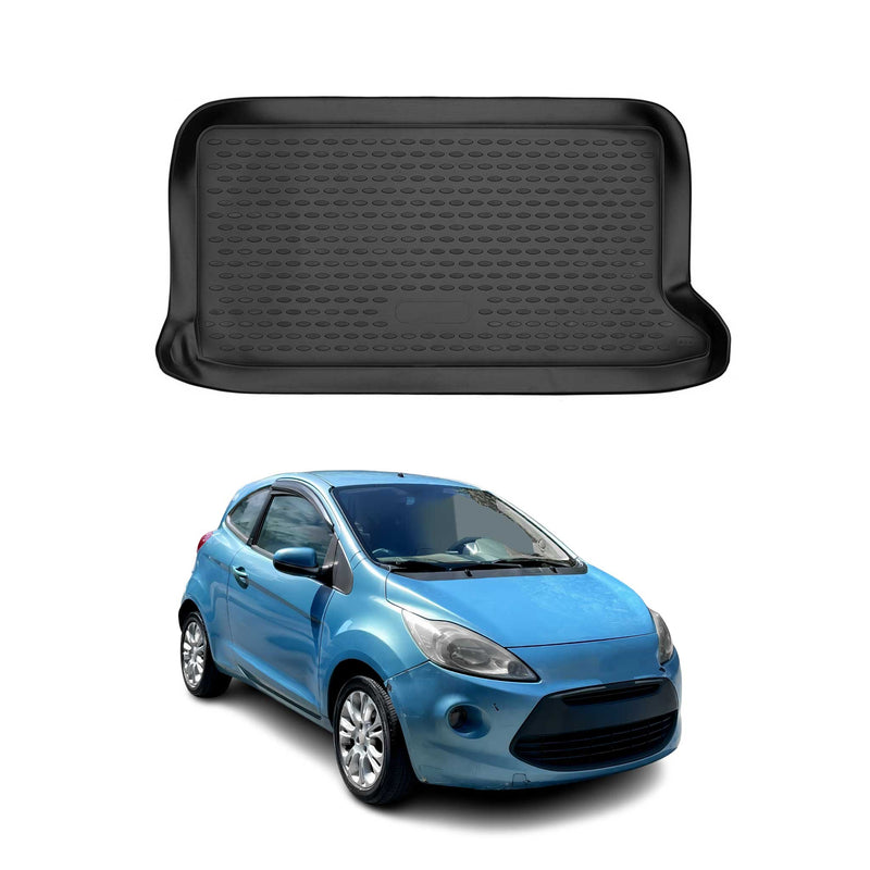 Tappetino per bagagliaio in gomma TPE per Ford Ka 2009-2016 nero