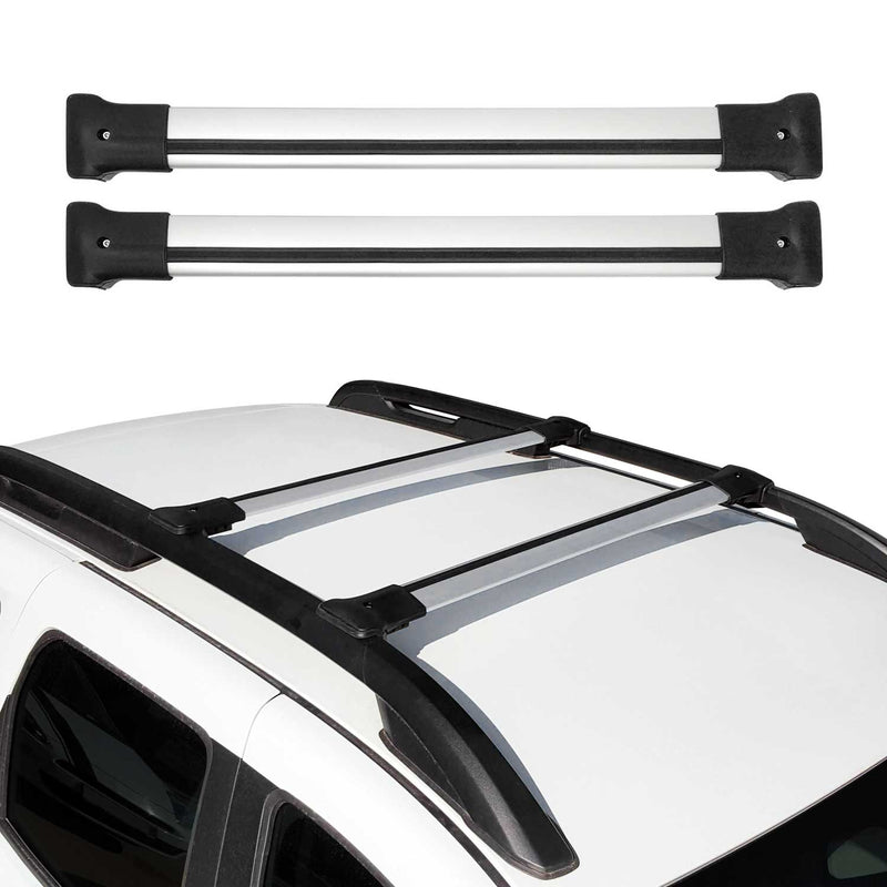 Dachträger Grundtäger für Dacia Duster mk1 2014-2017 FL 75kg Alu Silber 2 tlg