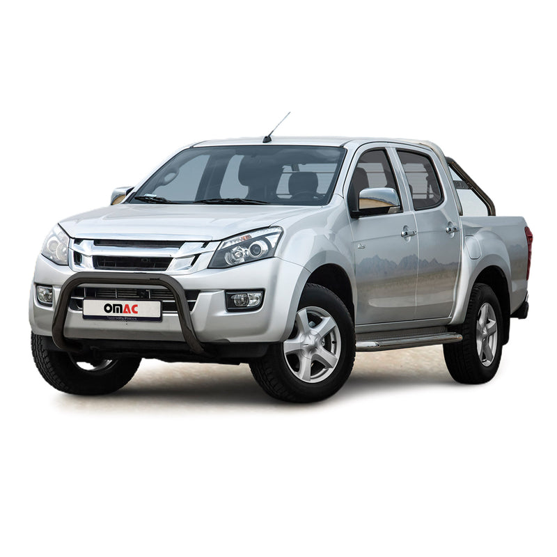Protezione anteriore per Isuzu D-Max 2012-2019 con ABE acciaio nero