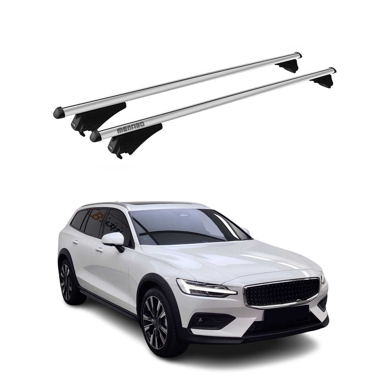 Portapacchi Menabo per Volvo V60 Cross Country 2015-2019 grigio alluminio