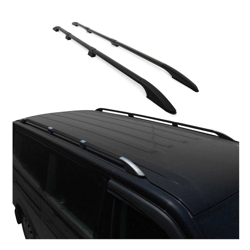 Portapacchi portatutto Fiat Ducato III 2006-2025 L3 H2 alluminio nero 2 pezzi