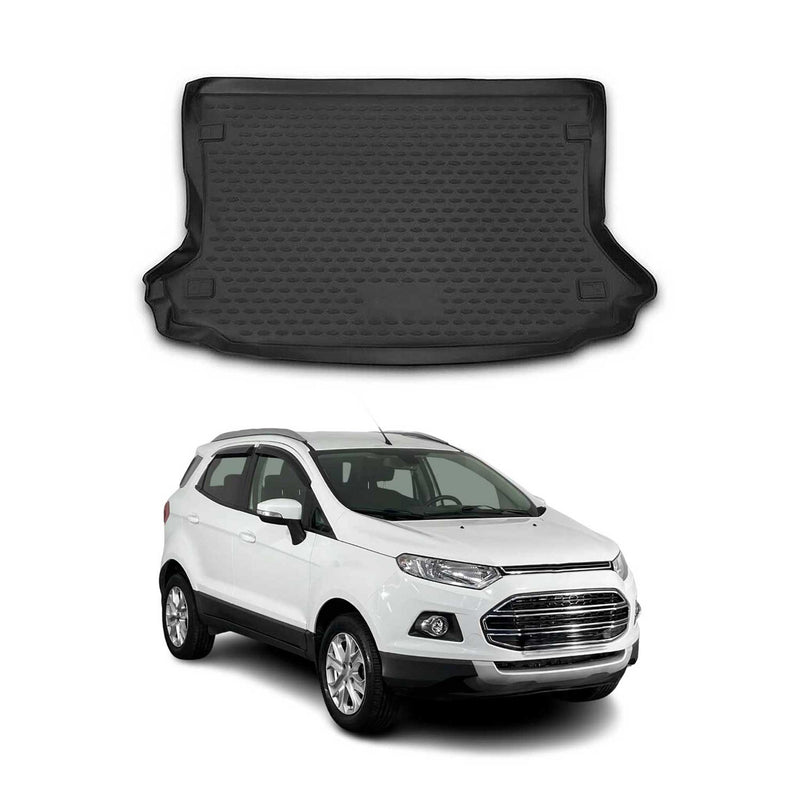Tappetino per bagagliaio per Ford EcoSport PRE-FL 2013-2017 Gomma Nero