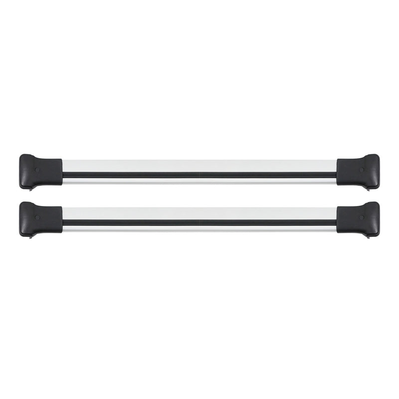 Portapacchi da tetto in alluminio argento per VW Multivan T7 2022-2025, 2 pezzi