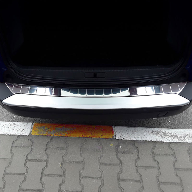 Protezione paraurti per soglia di carico per Peugeot 2008 2019-2025 in acciaio inox argento