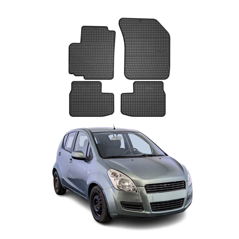 Tappetini in gomma neri per Suzuki Splash 2008-2014, 4 pezzi