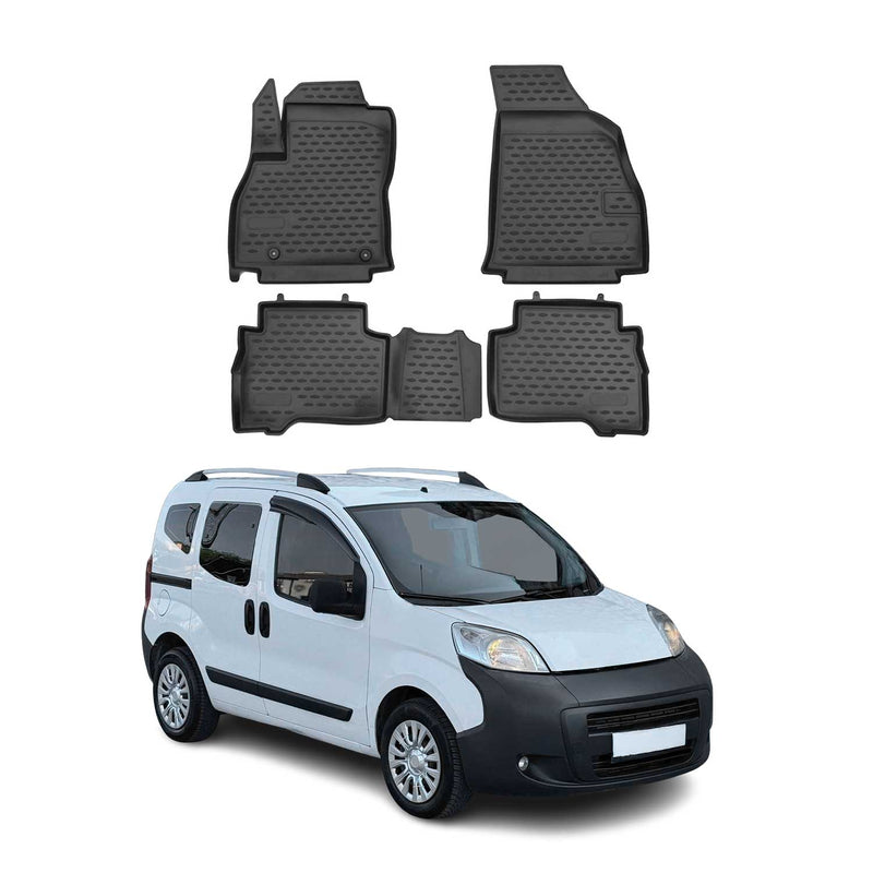 Tappetini Peugeot Bipper 2008-2024 TPE Nero 4 pezzi