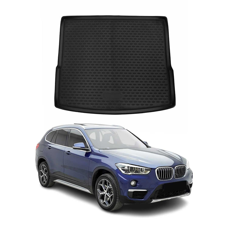 Tappetino per bagagliaio per BMW X1 F48 2015-2022 in gomma TPE nero