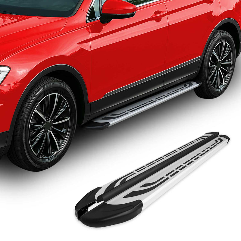 Pedane laterali, minigonne laterali per Kia Sorento 2012-2015 Alu Grey