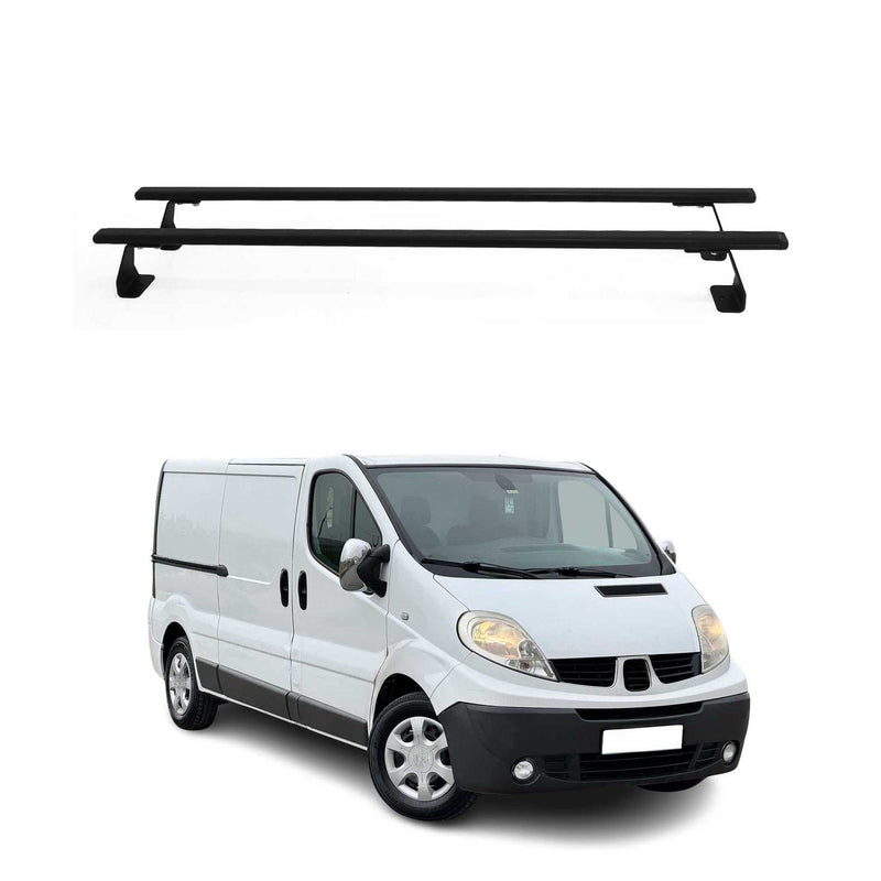 Portapacchi da tetto con barre portatutto per Nissan Primastar 2001-2014 in acciaio, 2 pezzi.