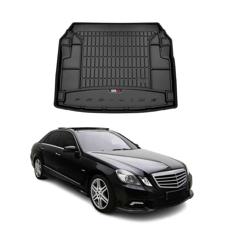 Vasca baule in gomma OMAC per Mercedes Classe E W212 2009-2016 TPE Nero
