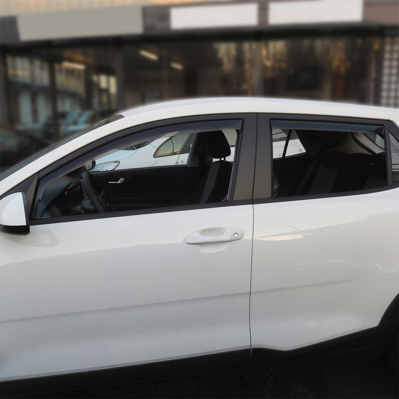 Deflettori antivento e antipioggia per Kia Stonic 2017-2025 in acrilico scuro, 4 pezzi