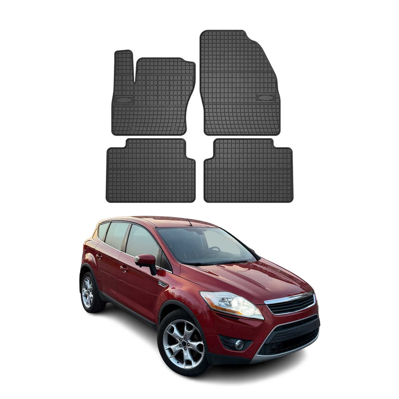 Tappetini in gomma neri per Ford Kuga 2008-2013, 4 pezzi