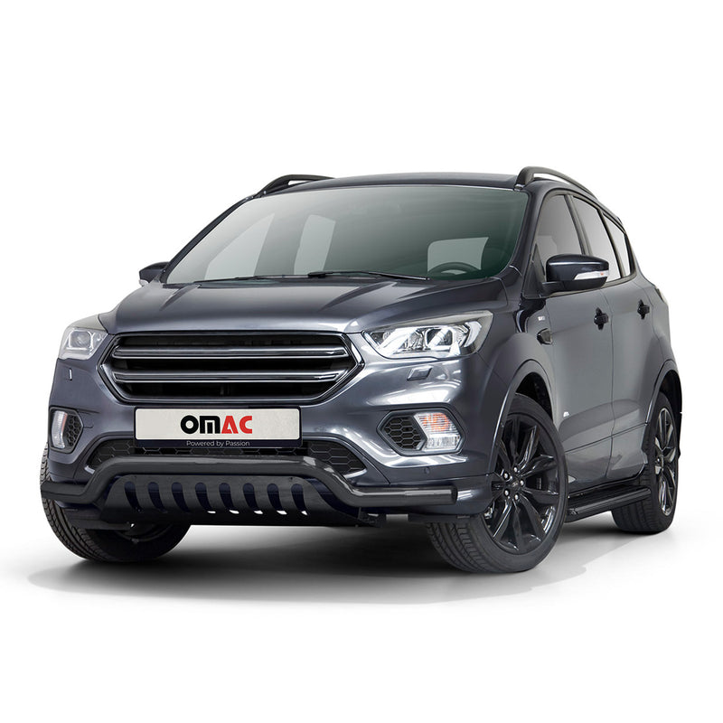 Barra di protezione anteriore per Ford Kuga 2017-2025 in acciaio inox con ABE nero