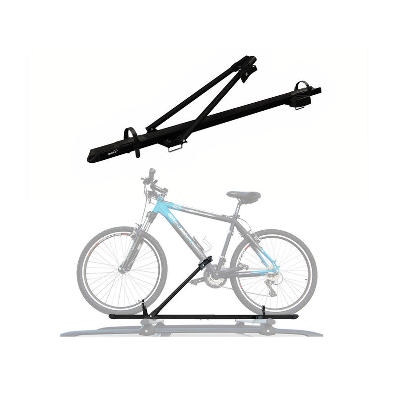 Portabici da tetto portabici fino a 17 kg in alluminio nero