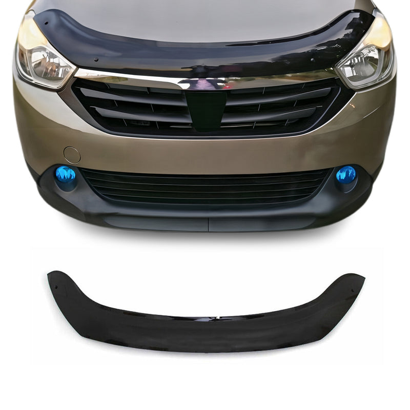 Motorhaube Deflektor Insekten Steinschlagschutz für Dacia Lodgy 2012-2024 Dunkel
