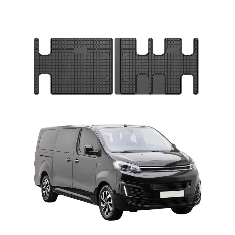 Tappetini in gomma Citroen Jumpy 2016-2025 neri 2 pezzi