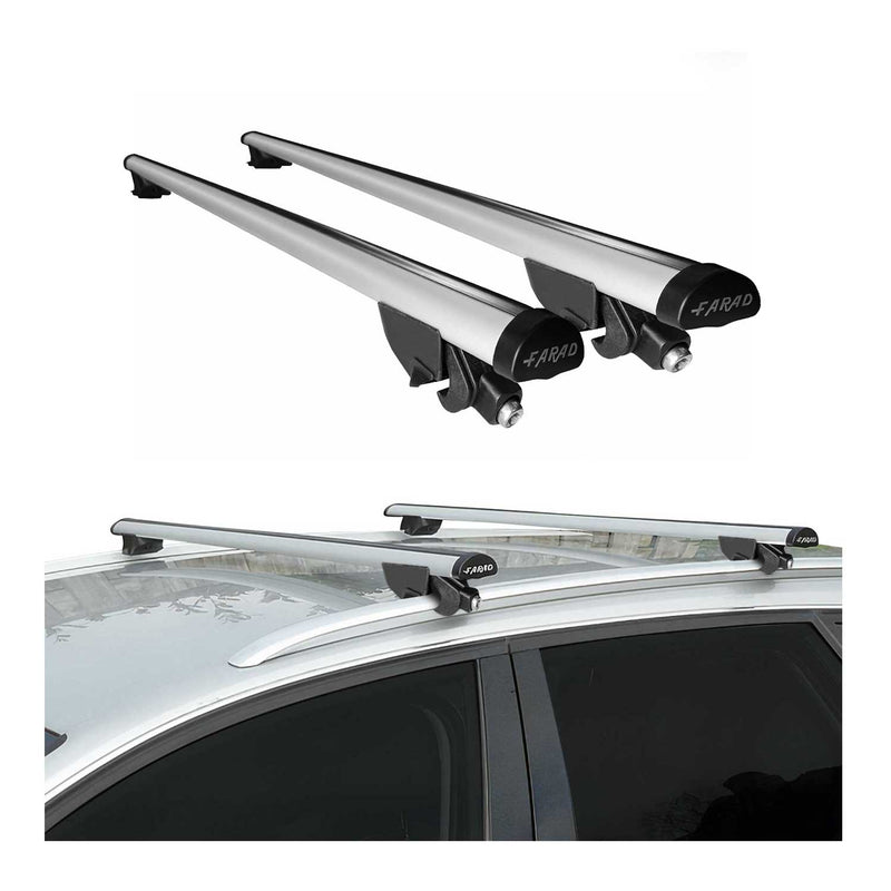 Portapacchi da tetto per BMW X2 F39 2018-2025 portapacchi railing 100kg grigio alluminio