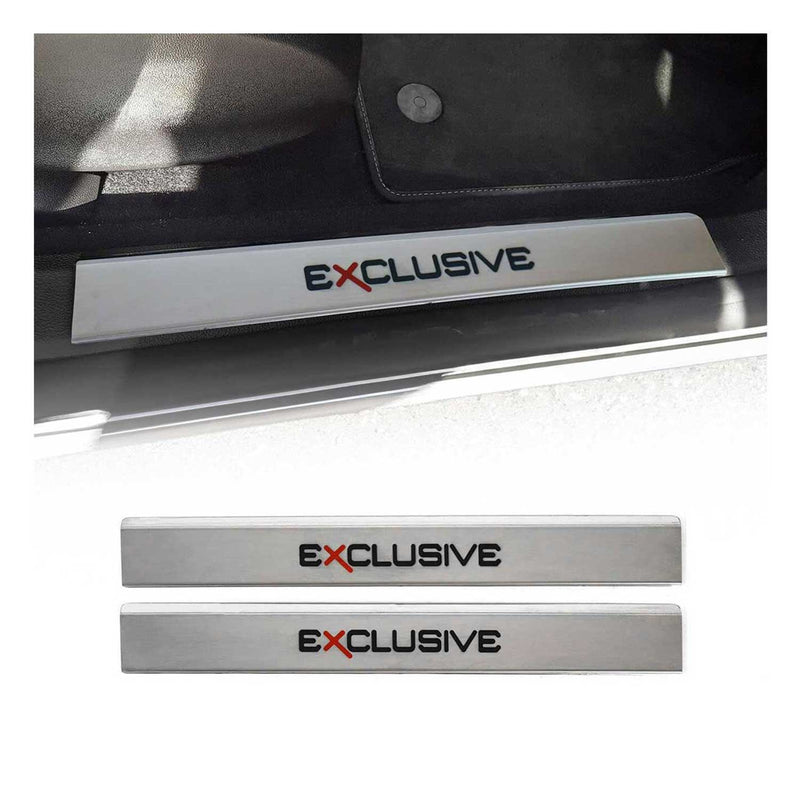Soglie porte Exclusive per Opel Astra J 2009-2018 acciaio inox 2x