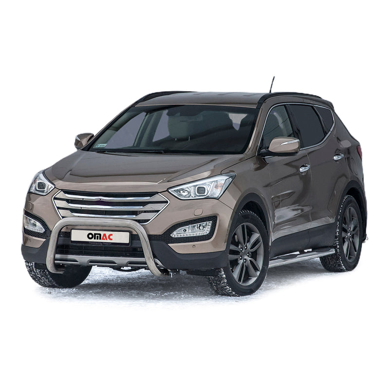 Protezione anteriore per Hyundai Santa Fe 2012-2018 con ABE Silver