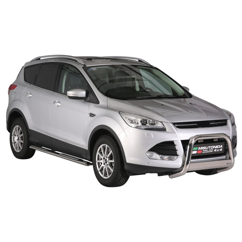 Minigonne laterali in acciaio inox per Ford Kuga 2013-2016 Argento
