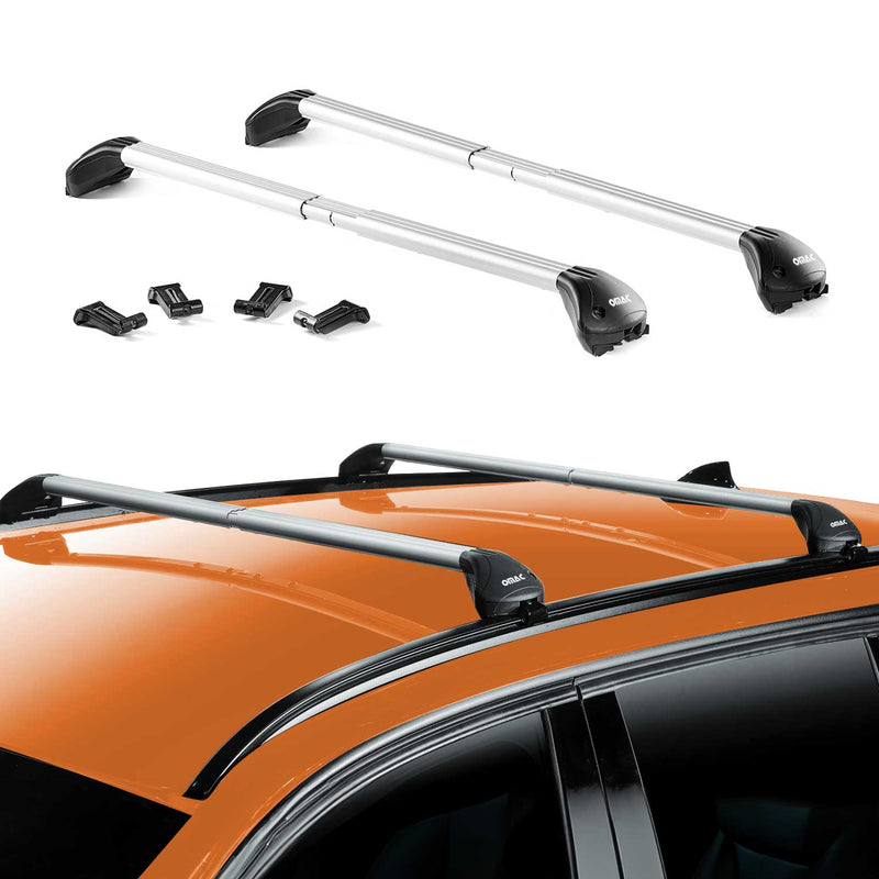 Barre portatutto da tetto per BMW Serie 5 Touring G31 2017-2025 alluminio argento 2 pezzi ABE