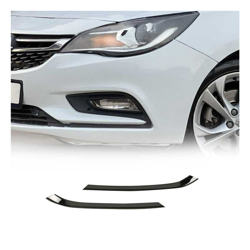 Cornice fendinebbia per Opel Astra K hatchback cromata scura 2x
