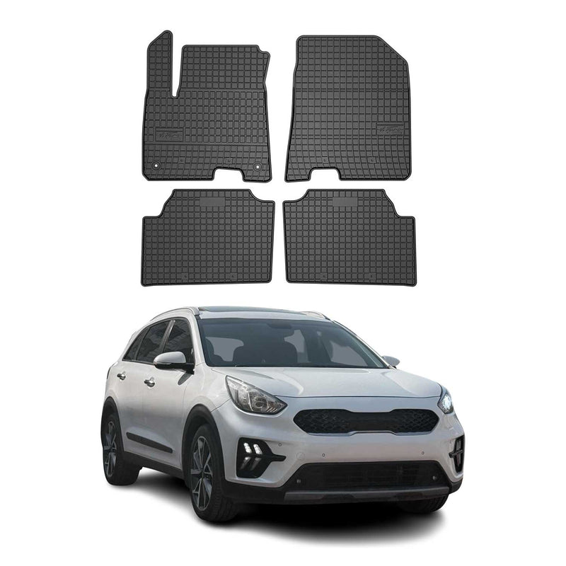 2018-2025 Kia e-Niro Fußmatten Gummi Schwarz 4 tlg