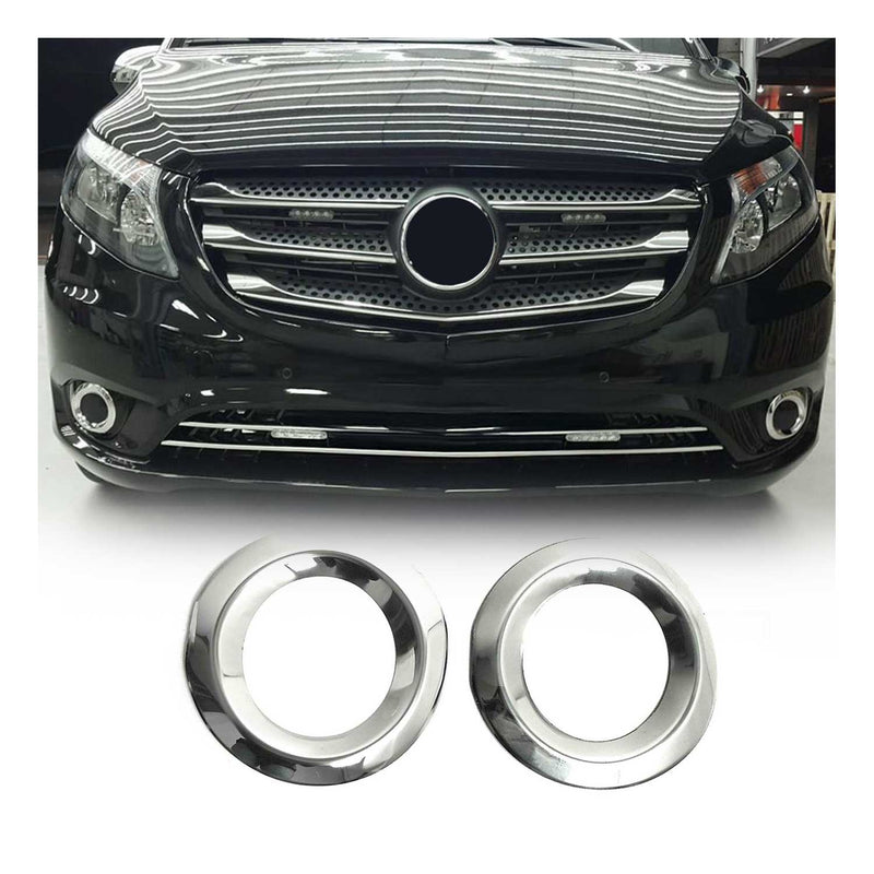 Cornice per fendinebbia per Mercedes Classe W447 2014-2025 Cromata 2x