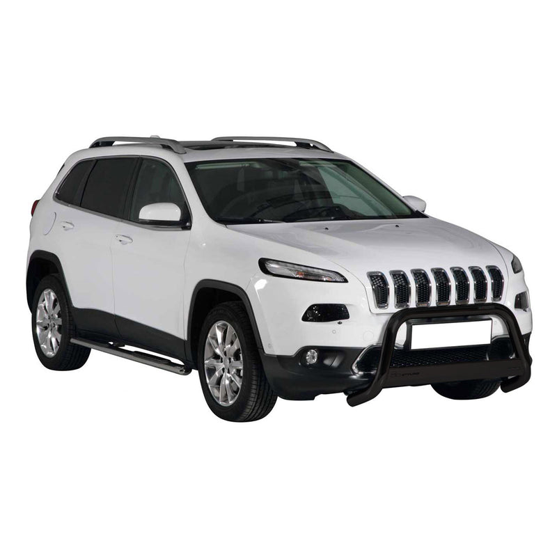 Frontbügel Frontschutzbügel für Jeep Cherokee 2013-2018 Schwarz Edelstahl ø63 mm