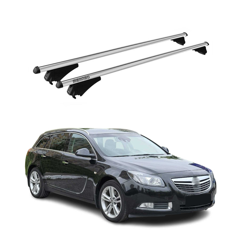 Portapacchi Menabo per Opel Insignia Sports Tourer 2009-2017 grigio alluminio