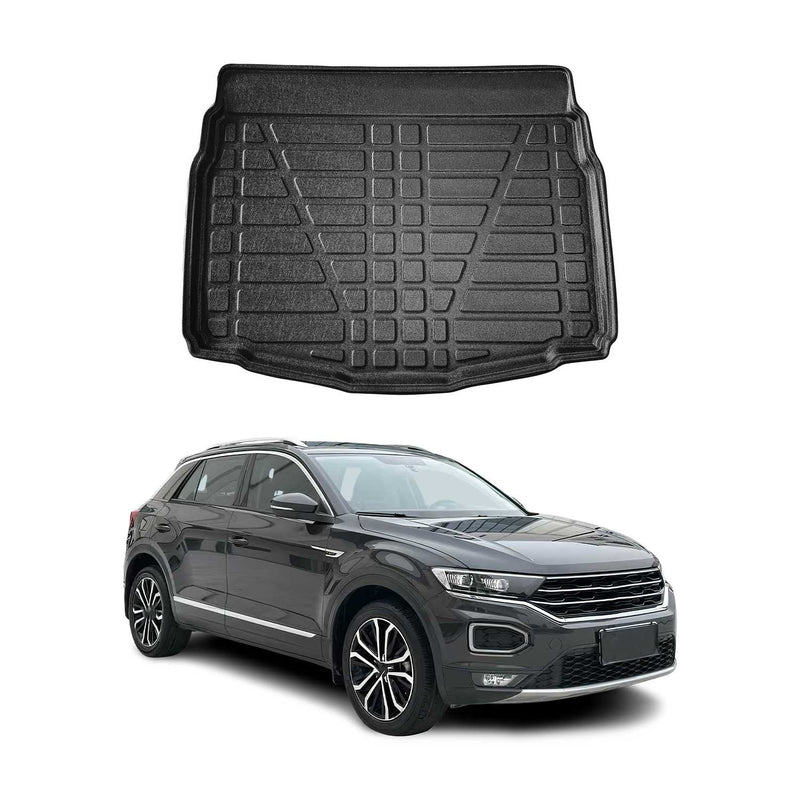 Kofferraumwanne Laderaumwanne für VW T-Roc Pre-fl 2017-2022 Gummi TPE Schwarz