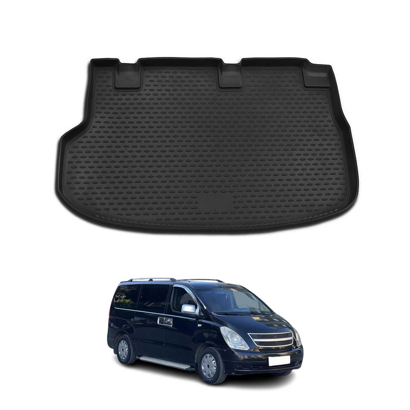 Tappetino per bagagliaio in gomma TPE per Hyundai H-1 2008-2025 nero