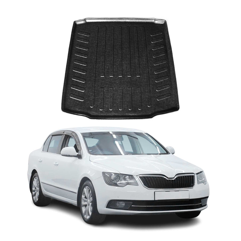 Vasca baule per Skoda Superb 2013-2025 in gomma TPE nera