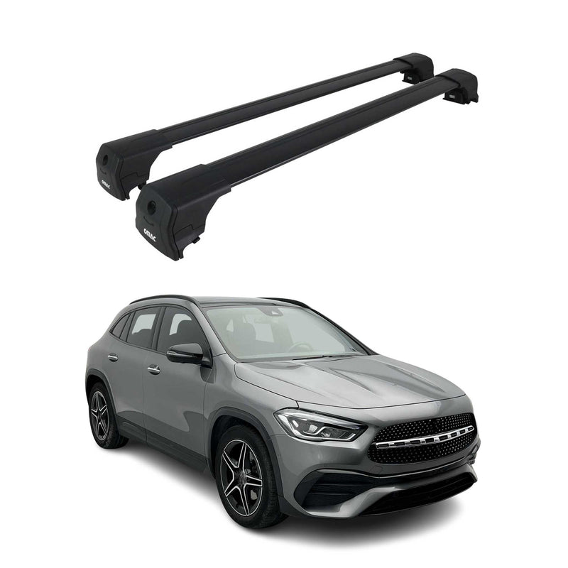 Portapacchi da tetto per Mercedes Classe GLA 2020-2025 ABE Alu Nero