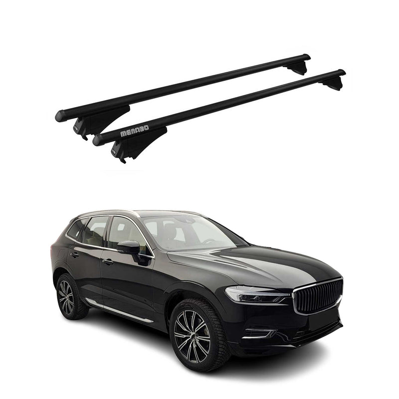 Barre portatutto Menabo per Volvo XC60 2017-2025 ABE alluminio nero 2x