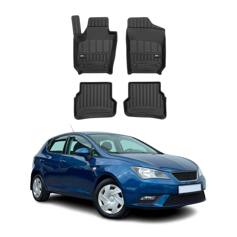 Tappetini Seat Ibiza 2008-2017 TPE Nero 4 pezzi