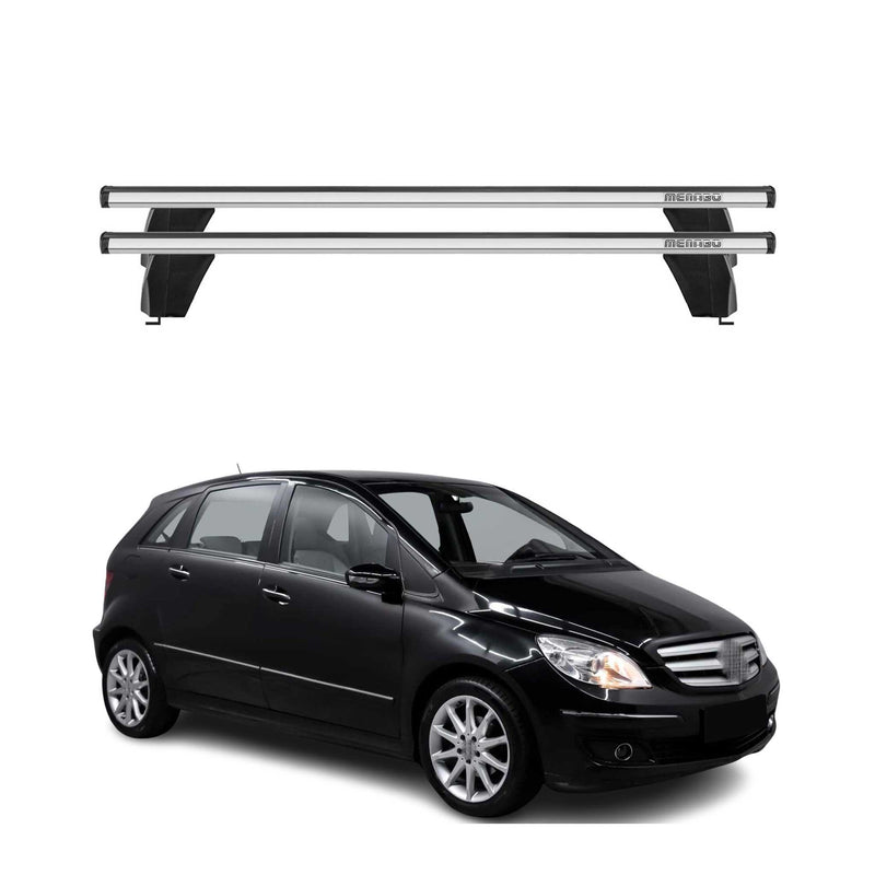 Barre trasversali portatutto Menabo per Mercedes Classe B W245 2005-2011 ABE grigio alluminio