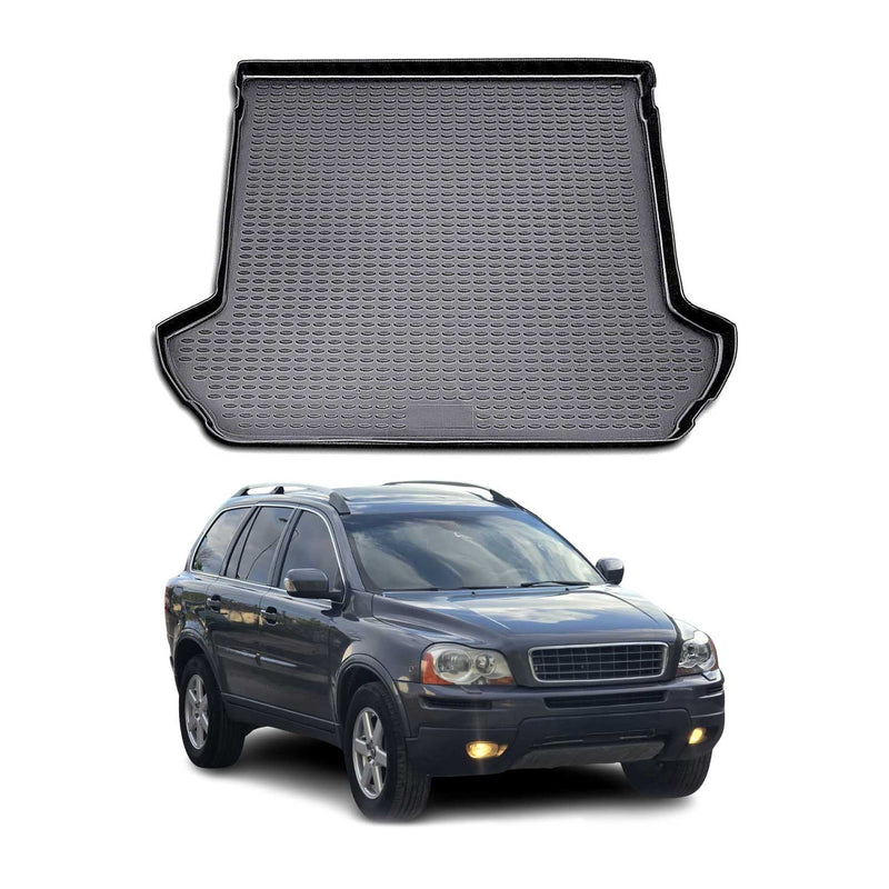 Tappetino per bagagliaio in gomma TPE per Volvo XC90 2002-2014 nero