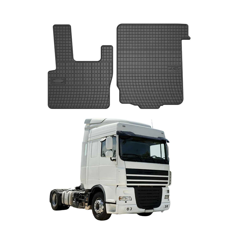 Tappetini in gomma neri per DAF XF 95 105 1997-2025, 2 pezzi
