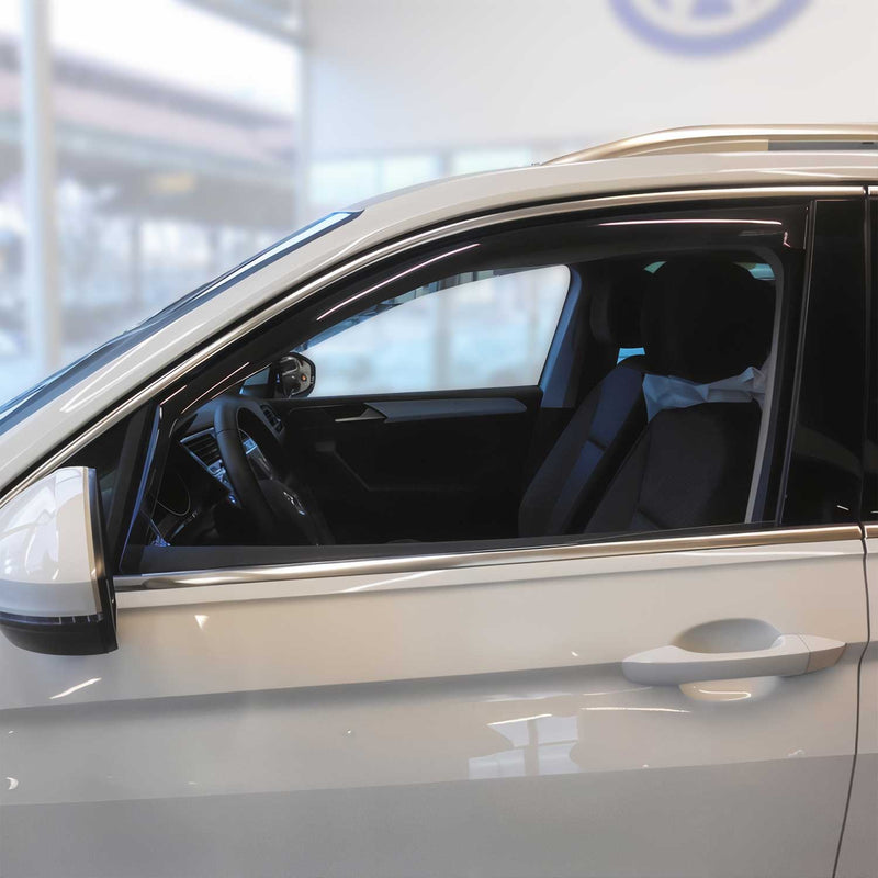 Deflettore antivento e antipioggia per VW Tiguan 2016-2025 acrilico scuro 2 pezzi