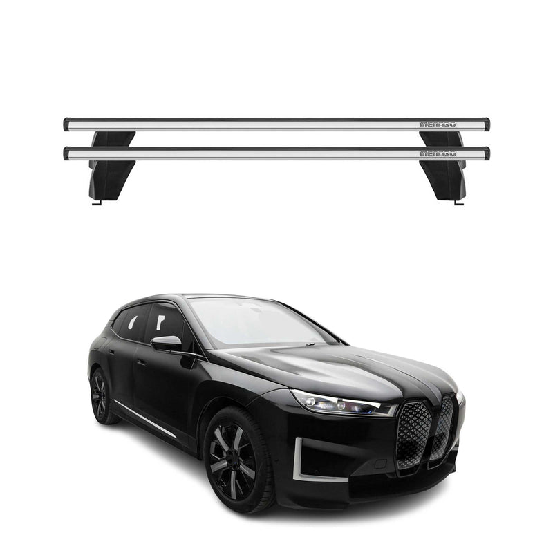 Menabo Dachträger Grundträger für BMW iX I20 2021-2025 Querträger ABE Alu Grau