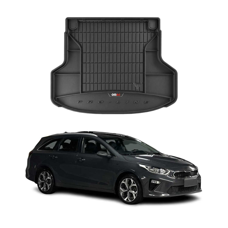 Vassoio portabagagli in gomma OMAC per Kia Ceed Station Wagon 2018-2025, vassoio portabagagli in TPE 3D