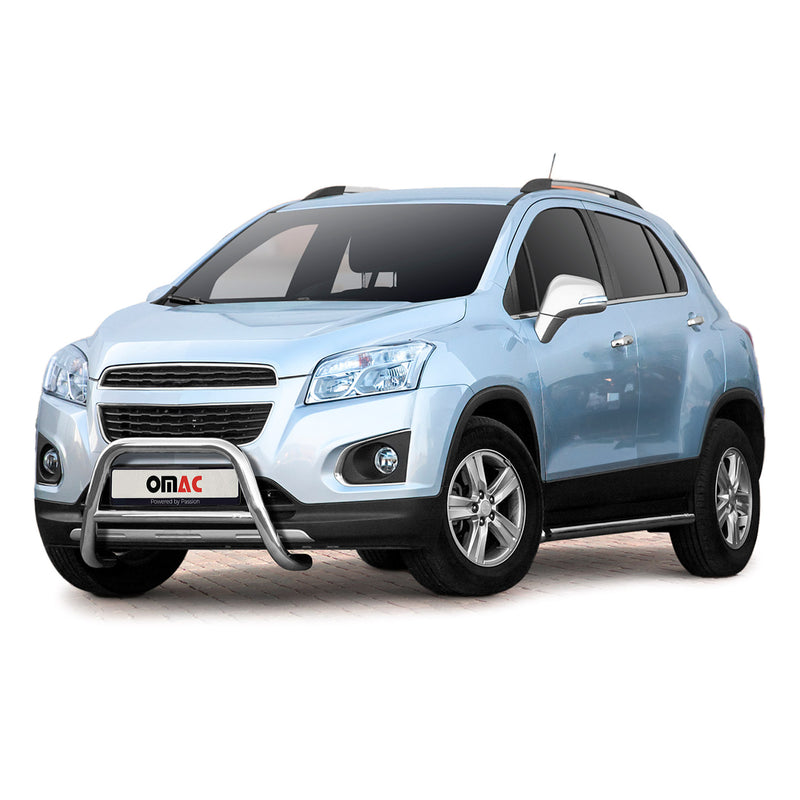 Protezione anteriore per Chevrolet Trax 2013-2021 con ABE acciaio argento
